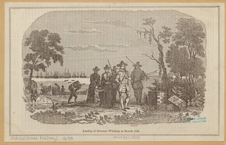 Landing of Governor Wintrop at Salem, 1630