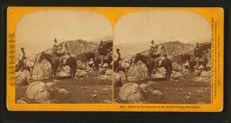 Scene on the Summit of the Sierra Nevada Mountains.