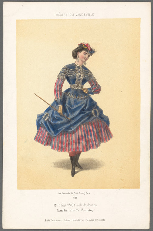 931. Melle. Manvoy, rôle de Jeanne dans La famille Benoiton, Théâtre du Vaudeville.