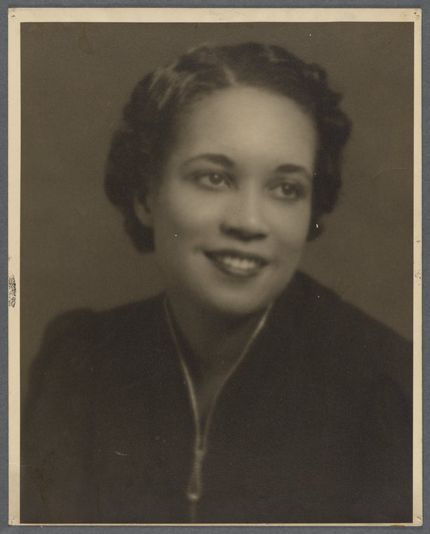 Jean Blackwell Hutson portrait in dark dress