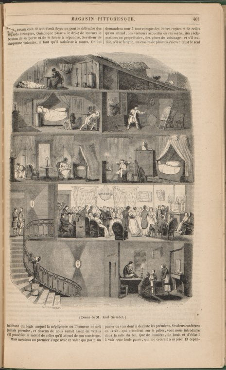 Coupe de maison à Paris