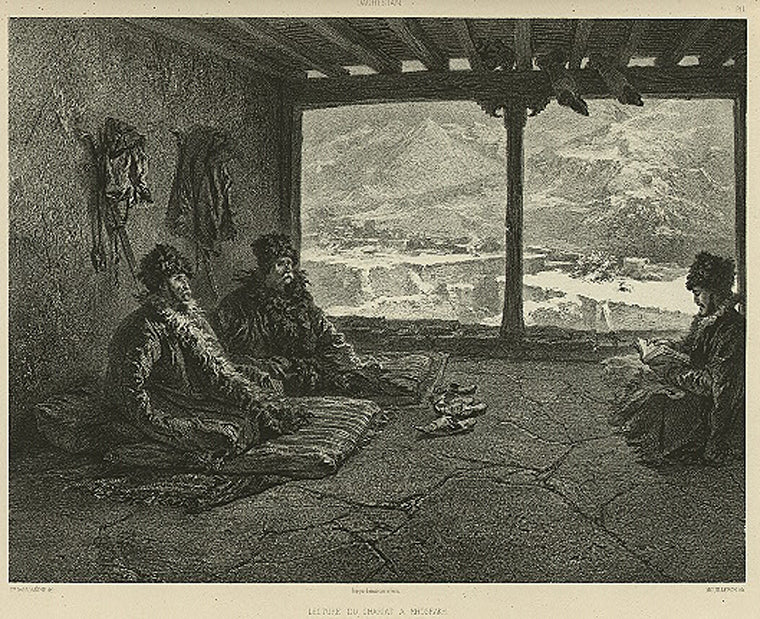 Daghestan. Lecture du chariat a Khosrakh.