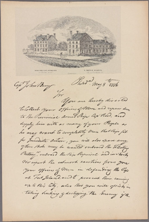 Letter to Capt. John Barry