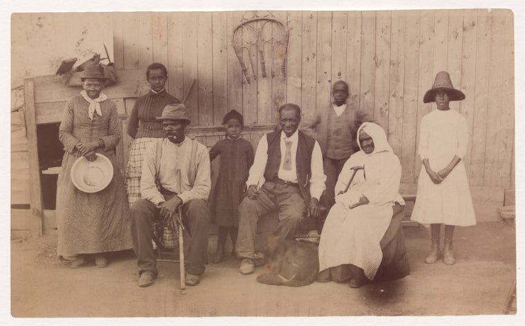 Harriet Tubman; Gertie Davis; Nelson Davis; Lee Cheney; "Pop" Alexander; Walter Green; Sarah Parker; and Dora Stewart