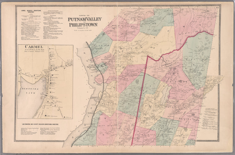 Plate 65: Towns of Putnam Valley and Philipstown, Putnam Co. N.Y.