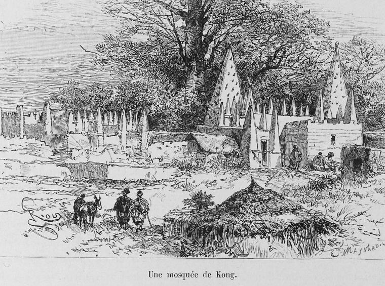 Une mosquée de Kong.