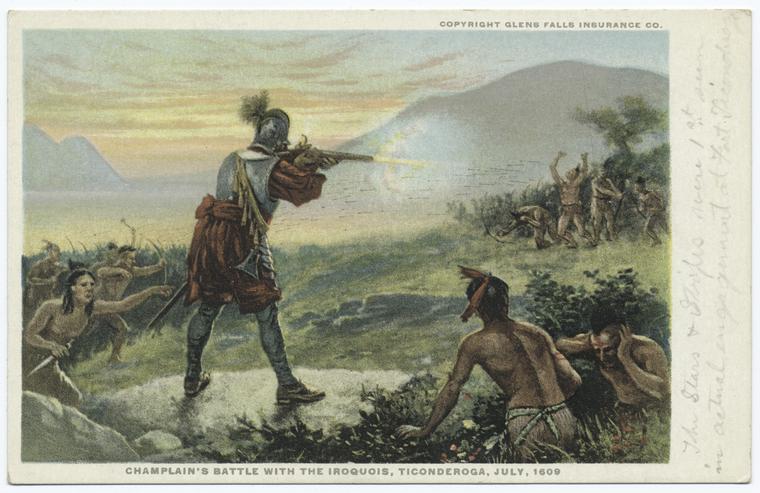 Champlain's Battle with the Iroquois, Ticonderoga, July, 1609