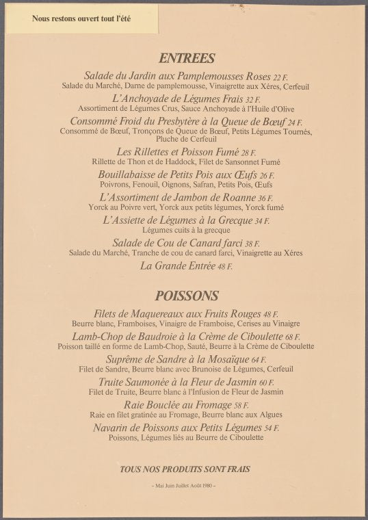 Restaurant (La Pavillon du Lac) du Parc Montsouris Le Jardin de la Paresse