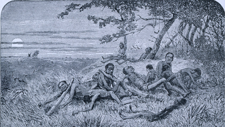 Left by slave traders to their fate