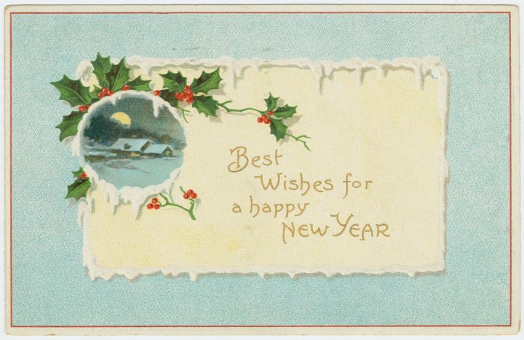 Best wishes for a happy New Year.