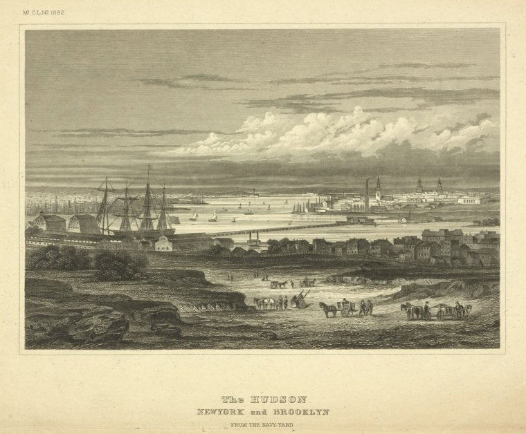 The Hudson. New-York and Brooklyn from the Navy-Yard