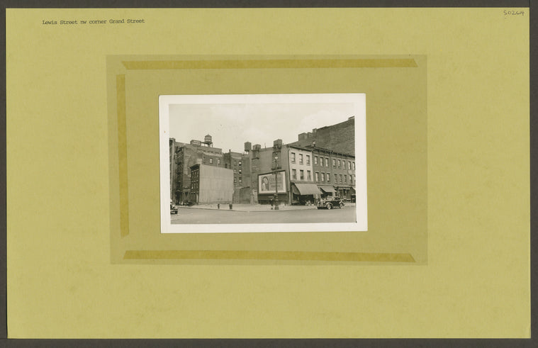 Lewis Street - Grand Street, northwest corner