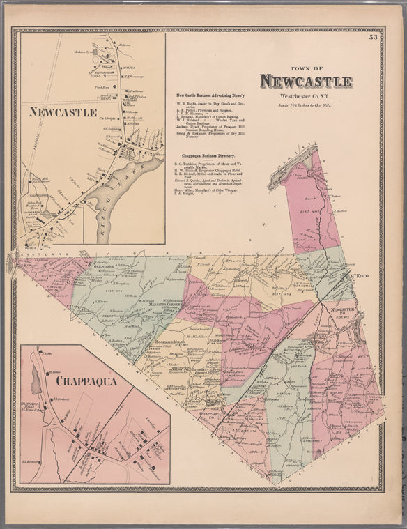 Plate 53: Town of Newcastle, Westchester Co. N.Y.