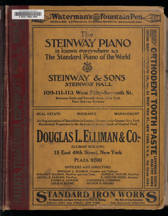 R.L. Polk & Co.'s (Trow's) general directory of New York City embracing the boroughs of Manhattan and the Bronx