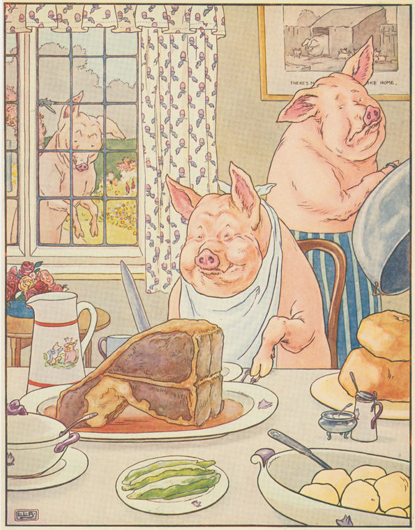 This little pig had roast beef.