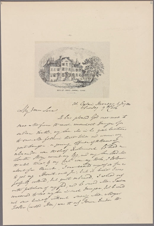 Letter to Mrs. Chase
