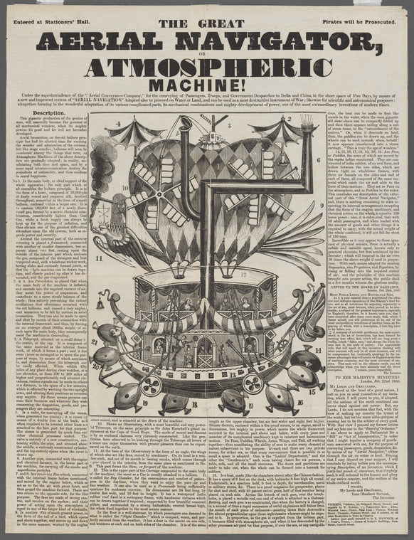 The great aerial navigator, or atmospheric machine!