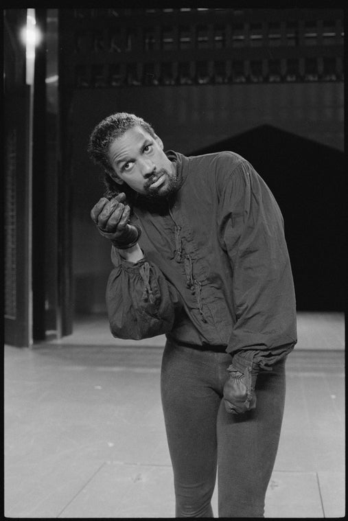 Denzel Washington in the stage production The Tragedy of King Richard III