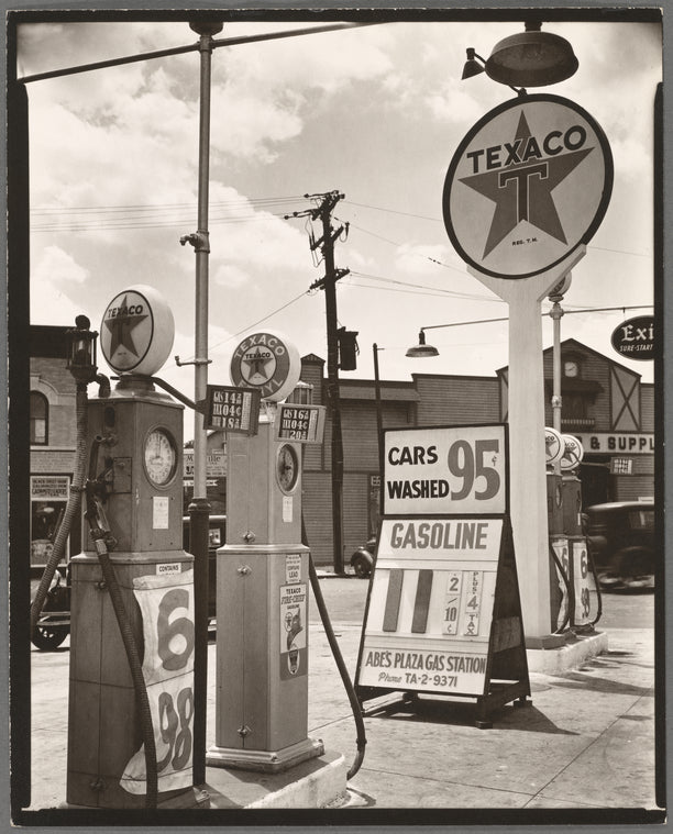 Gasoline station, Tremont Avenue and Dock Street