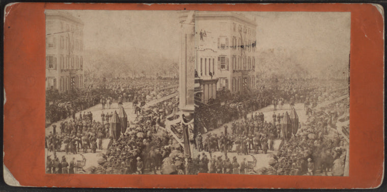 Lincoln's funeral procession on Broadway, New York.