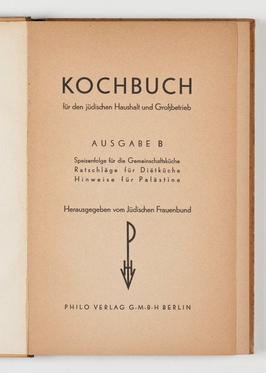 Kochbuch für den jüdische Haushalt und Grossbetrieb