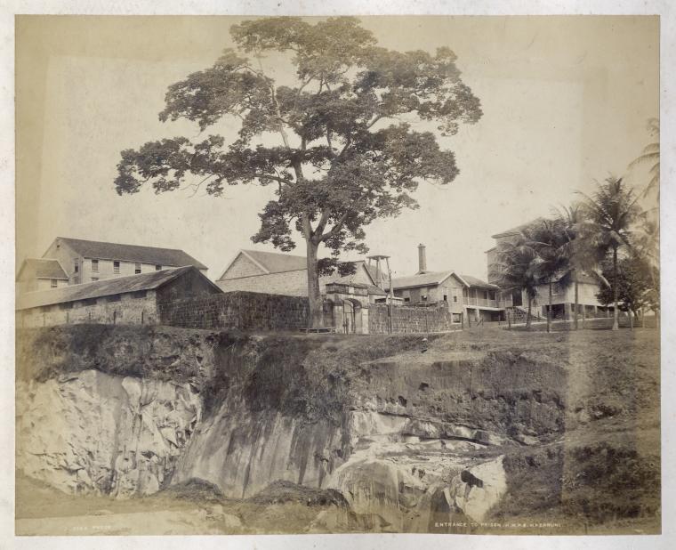 Entrance to prison; H.M.P.S.; Mazaruni.