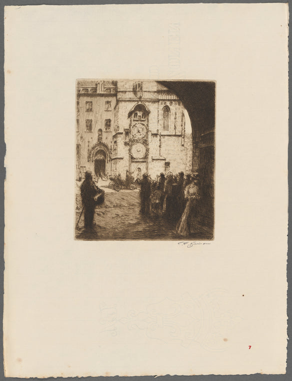 In front of the Old Town Horologe