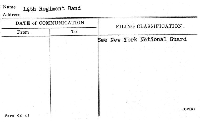 14th Regiment Band