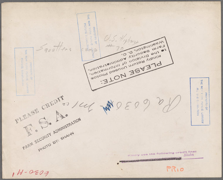 Squatter's camp, Route 70, Arkansas