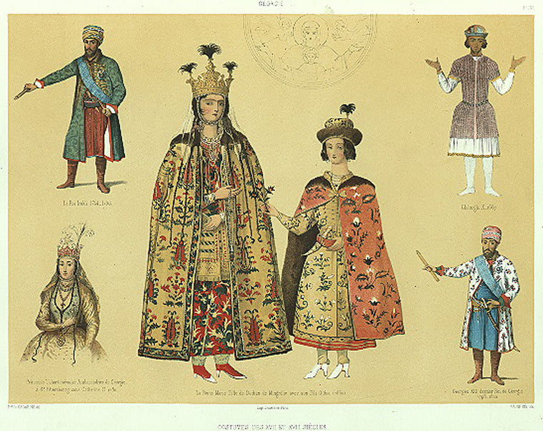 Georgie. Costumes des XVII et XVIII siecles.