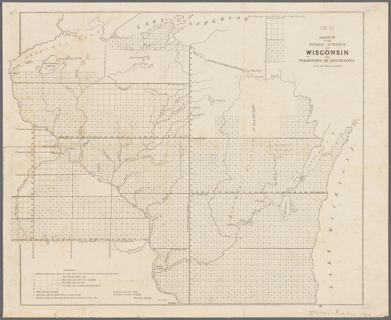 Sketch of the public surveys in Wisconsin and territory of Minnesota