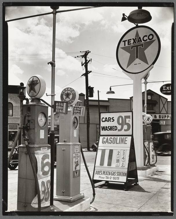 Gasoline station, Tremont Avenue and Dock Street