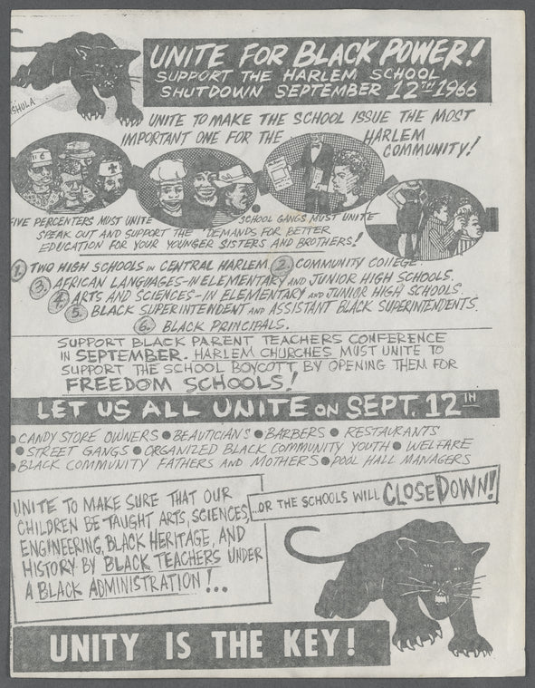 Unite for Black Power flyer