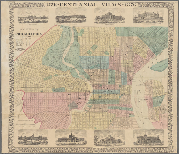 Plan of the city of Philadelphia, 1876
