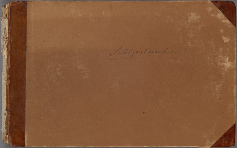 Sketchbook containing views recording a tour in Switzerland and France