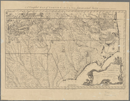 A compleat map of North-Carolina from an actual survey