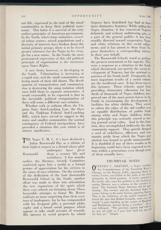 Opportunity: journal of Negro life