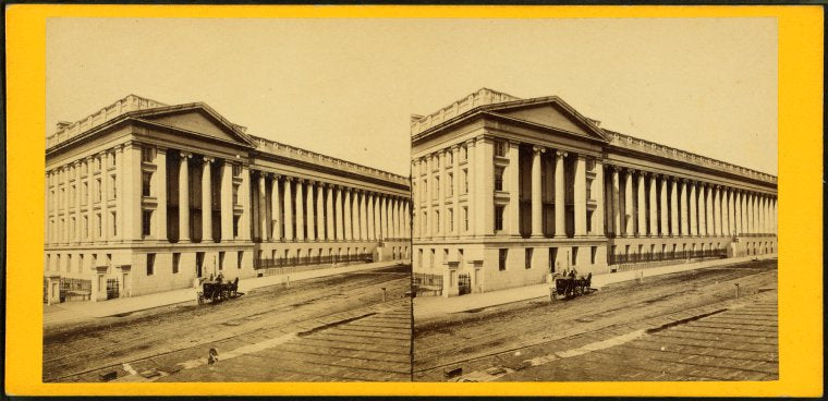 U.S. Treasury, East Front.