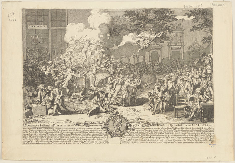 A monument dedicated to posterity in commemoration of ye incredible folly transacted in the year 1720