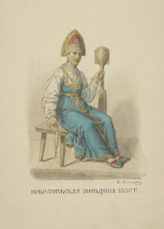 Novotorzhskaia zhenshchina. 1830 g.