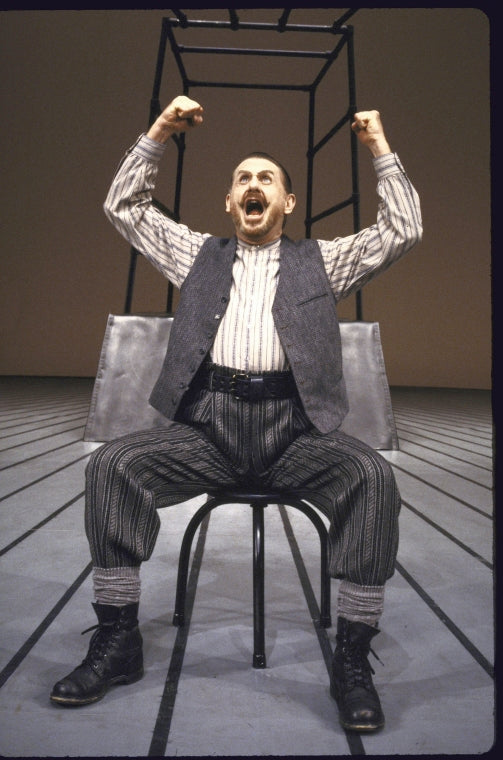 Actor Rene Auberjonois in a scene fr. the Broadway play "Metamorphosis." (Durham)