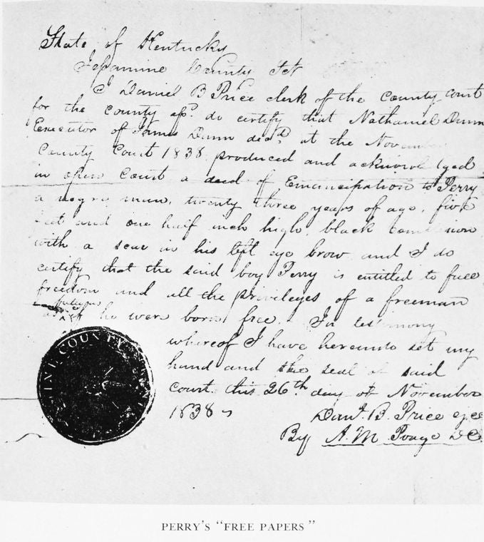 Perry's "free papers."