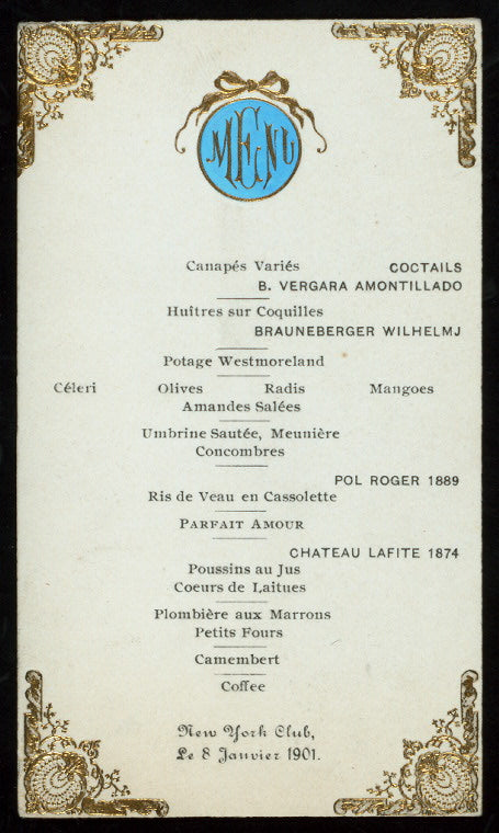 DINNER [held by] NEW YORK CLUB [at]  ("OTHER,(CLUB);")