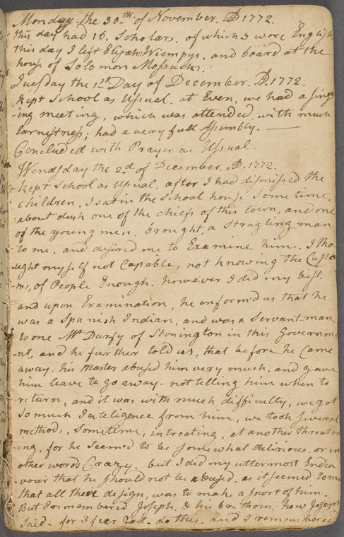 Joseph Johnson diary