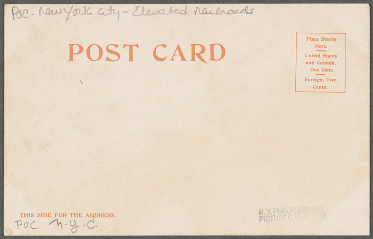 The Elevated at Eighth Avenue and 110th Street, New York