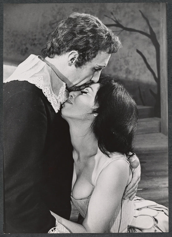 Jason Robards and Barbara Colby in the stage production The Devils