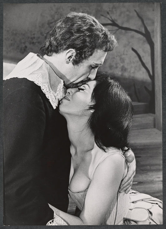 Jason Robards and Barbara Colby in the stage production The Devils