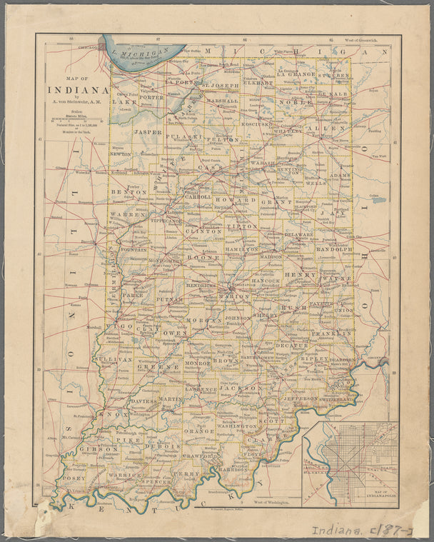 Map of Indiana