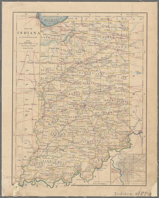 Map of Indiana