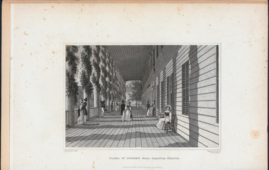 Piazza of Congress Hall, Saratoga Springs.
